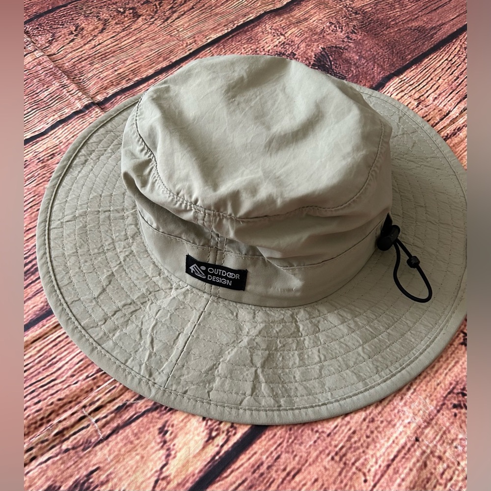 DPC Dorfman Pacific‎ Co Boonie Hat Adult Large Nylon Blend Beige Cinch Lock